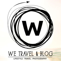 we travel & blog, we travel and blog, wetravelandblog, logo, retro insignia, travel lifestyle photography, travel, lifestyle, photography, logo, W logo, bokeh, ocean,