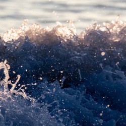 wave, splash, ocean, water
