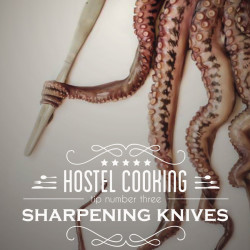 typography, vintage, insignia, kitchen, kitchen tips, octopus, tentacles, butter knife, how to sharpen a knife, https://wetravelandblog.com